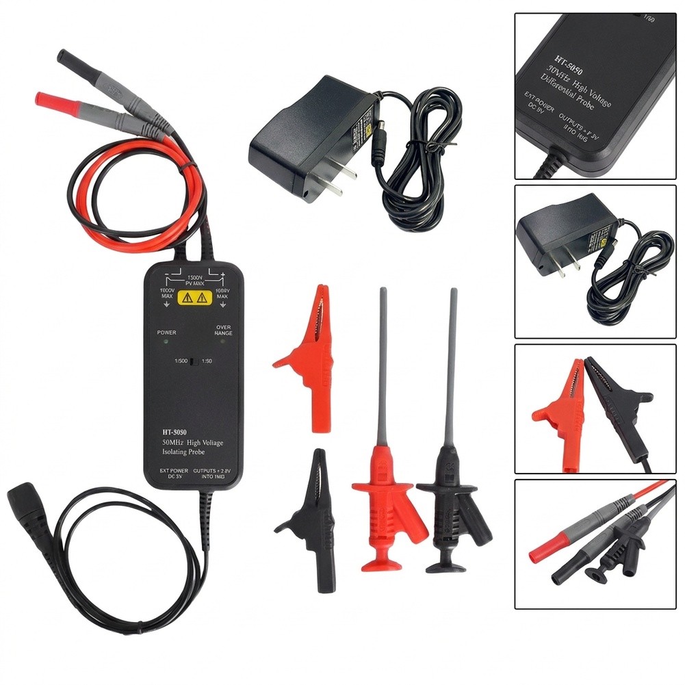 HT8050 HT8100 High Voltage Dif - High Voltage Differential Probe 100Mhz 1300V ulasan dan harga
