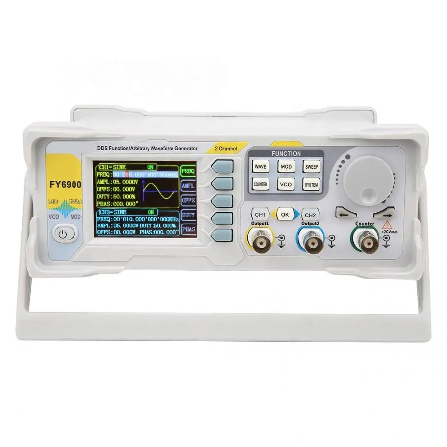 FY6900 Dual Channel DDS Functi - Dual Channel Arbitrary Waveform Function Generator 60Mhz ulasan dan harga