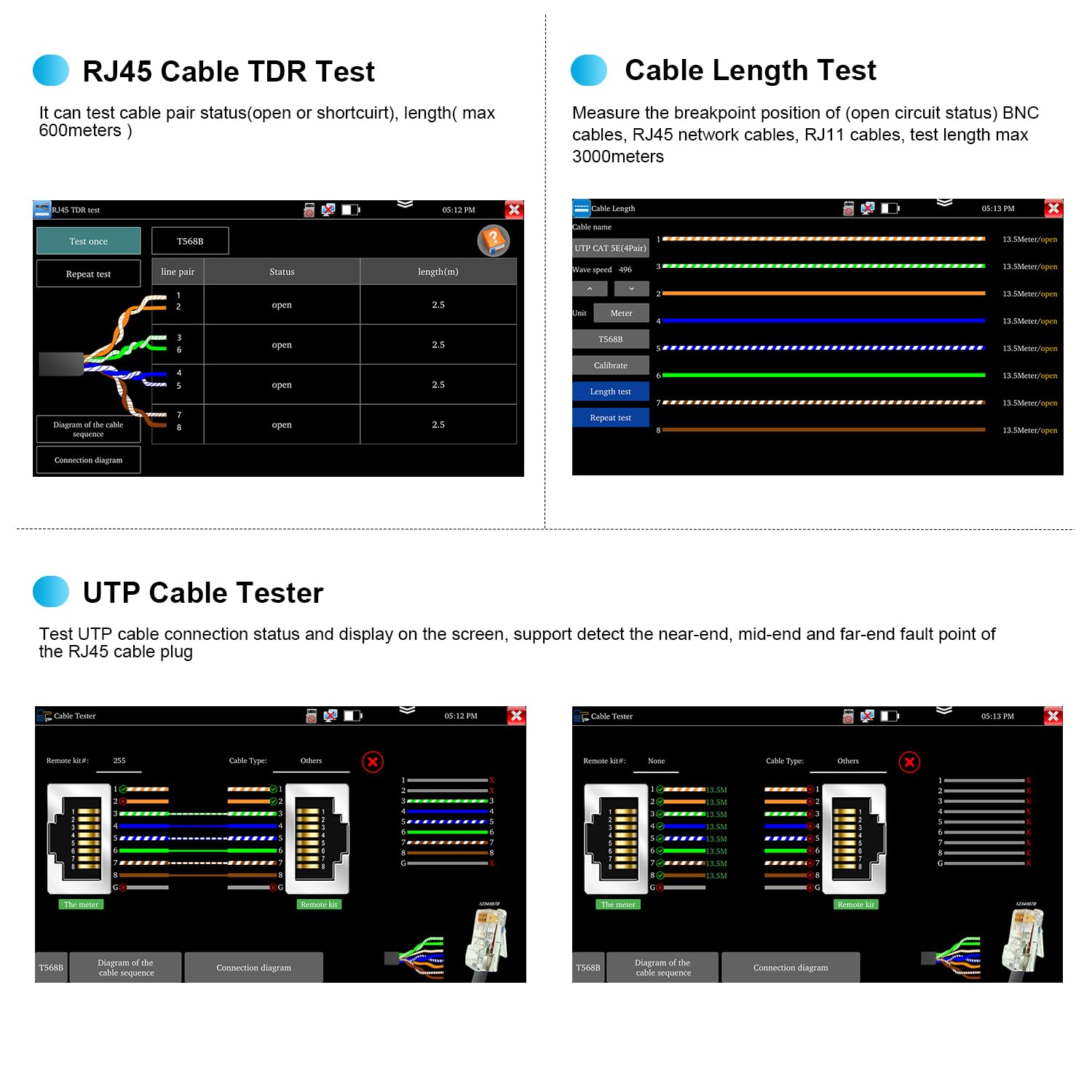 5.5 Inch OTDR Fiber Tester Opt - Optical Time Domain Reflectometer Otdr 1310 1550Nm ulasan dan harga